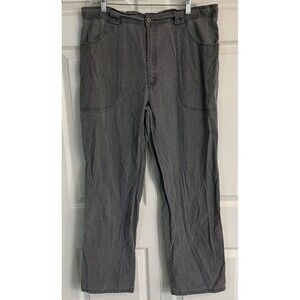 Vintage Tivoli Mens 38 Cotton Utility Pants Gray Straight Leg Grunge Skater